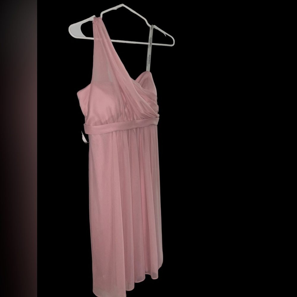 Ballet pink bridesmaid dress